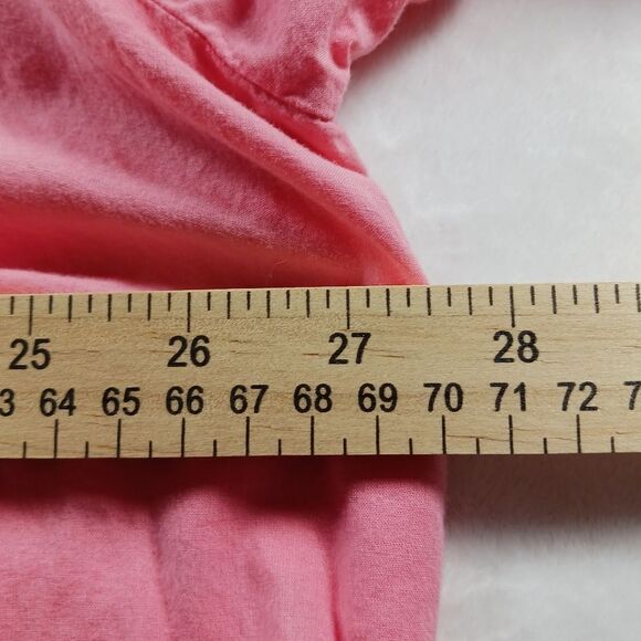 Woman Within 100%Cotton 3/4 Sleeve Embroidered  Button Down Shirt. Size 1X. Pink - Picture 7 of 11